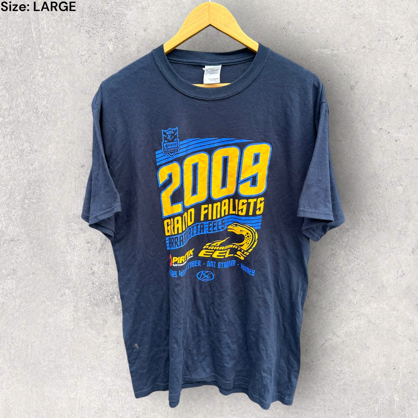 PARRAMATTA EELS 2009 GRAND FINALISTS NRL T-SHIRT