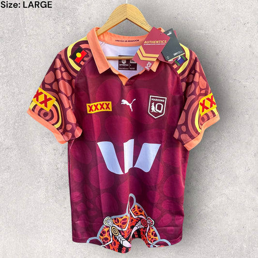 QUEENSLAND MAROONS 2024 INDIGENOUS JERSEY BRAND NEW WITH TAGS
