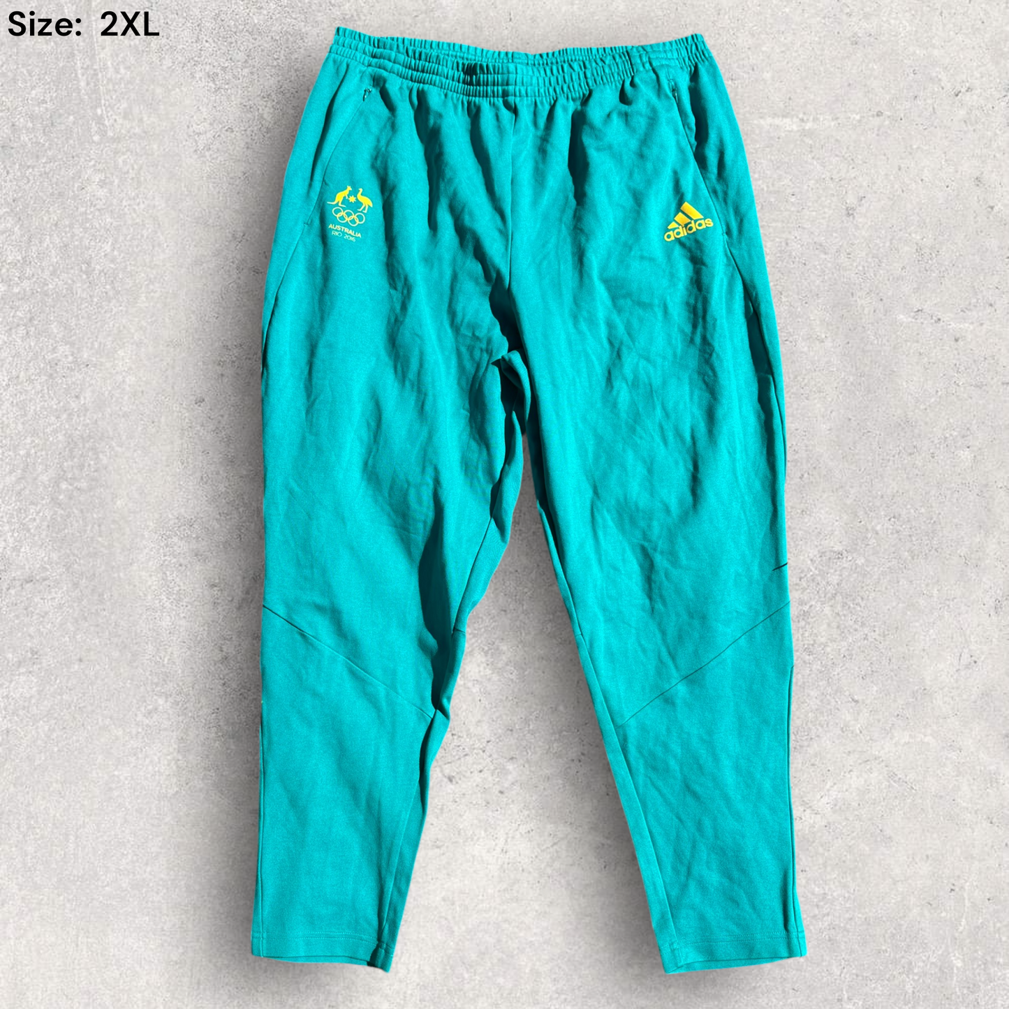 Australian Olympic Team Rio 2016 Adidas Green Track Pants