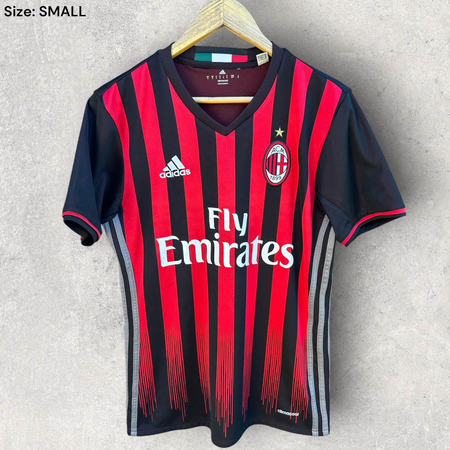 AC Milan 2016-2017 Home Adidas Football Jersey