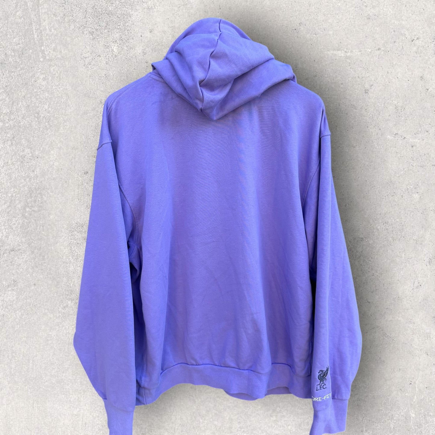LIVERPOOL FC NIKE MENS STANDARD ISSUE PURPLE PULLOVER HOPDED JUMPER