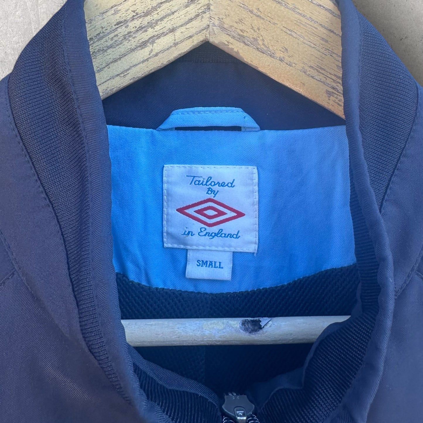Manchester City UMBRO Full Zip Black Windbreaker Football Jacket