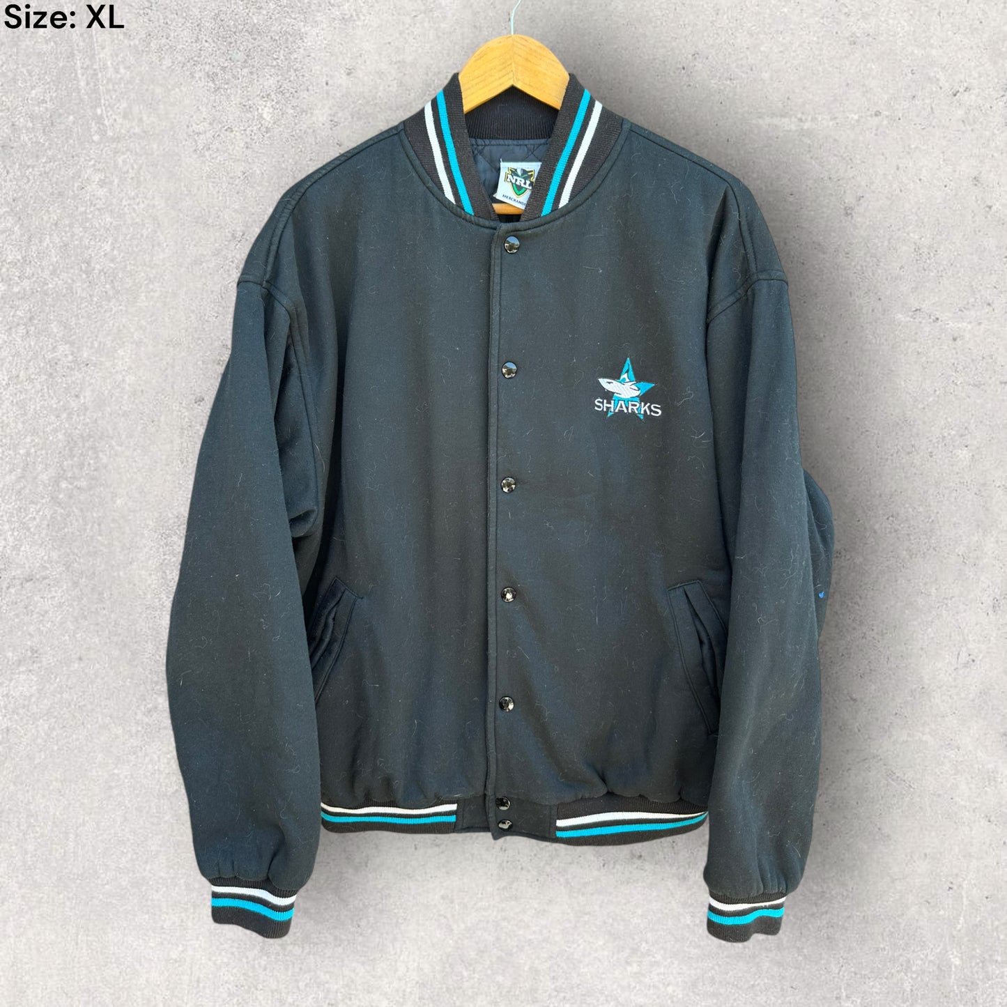 CRONULLA SHARKS VINTAGE BOMBER VIVID JACKET