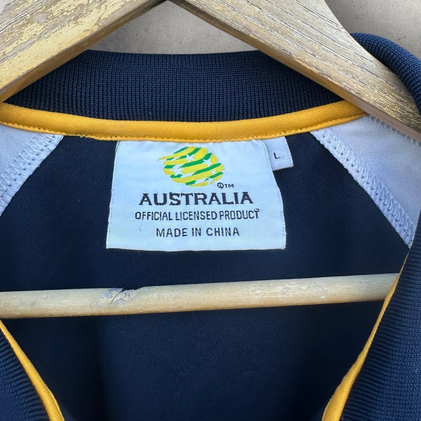 AUSTRALIAN SOCCEROOS BLUE POLO SHIRT