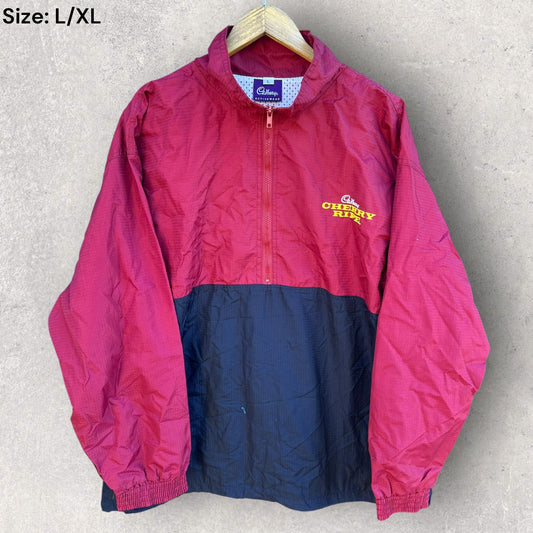 Cherry Ripe Cadbury Athletics Vintage Full Zip Windbreaker Jacket