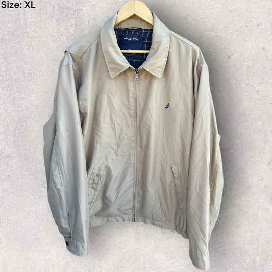 NAUTICA BEIGE FULL ZIP JACKET