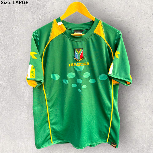 SOUTH AFRICA FOOTBALL SHORT SLEEVE DIADORA JERSEY
