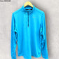 NIKE RUNNING BLUE HALF ZIP LONG SLEEVE SHIRT