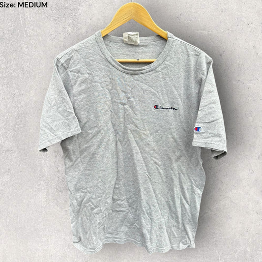 CHAMPION SHORT SLEEVE GREY T-SHIRT