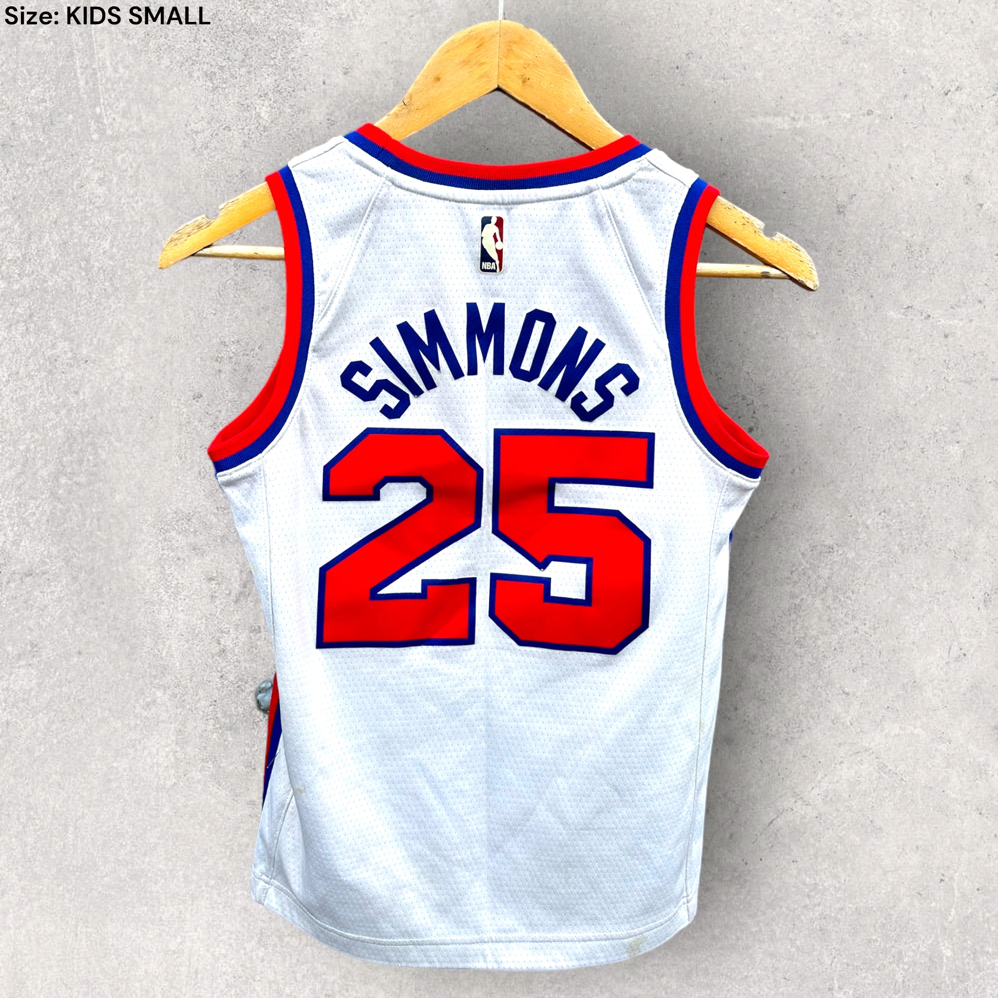 BEN SIMMONS PHILADELPHIA 76ERS NIKE KIDS JERSEY