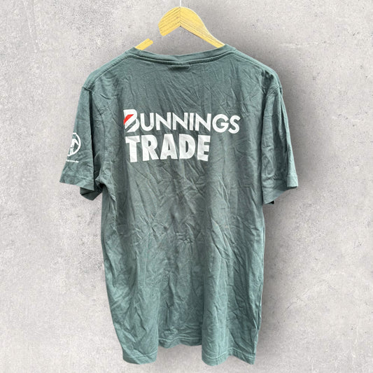BUNNINGS TRADE GREEN SHORT SLEEVE SHIRT