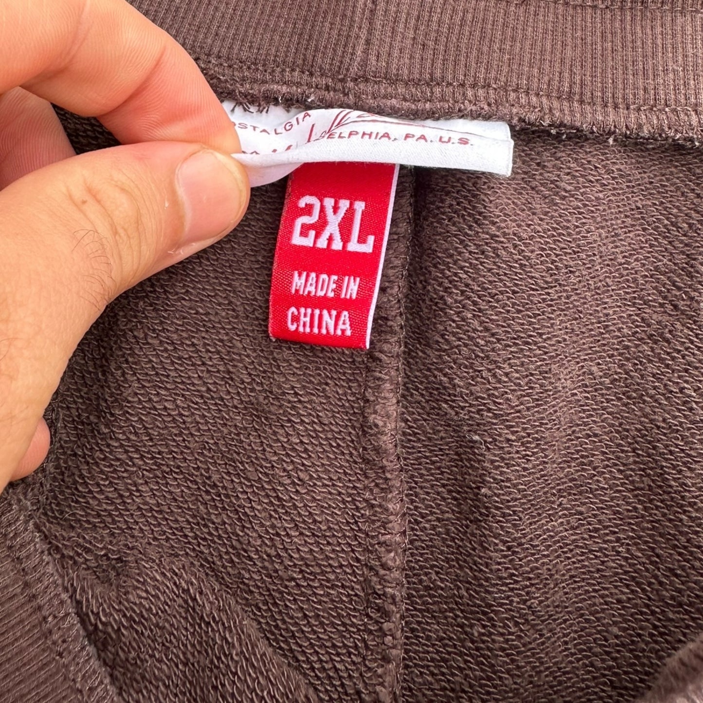 CHICAGO BULLS MITCHELL & NESS BROWN FLEECE SHORTS