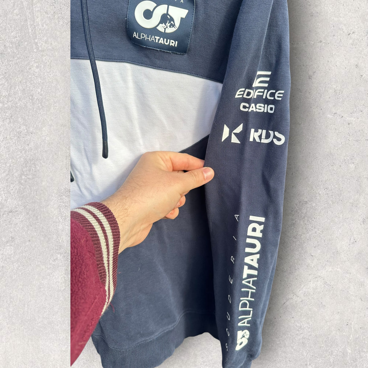 Alpha Tauri SCUDERIA Racing Blue Pullover Hooded Jumper