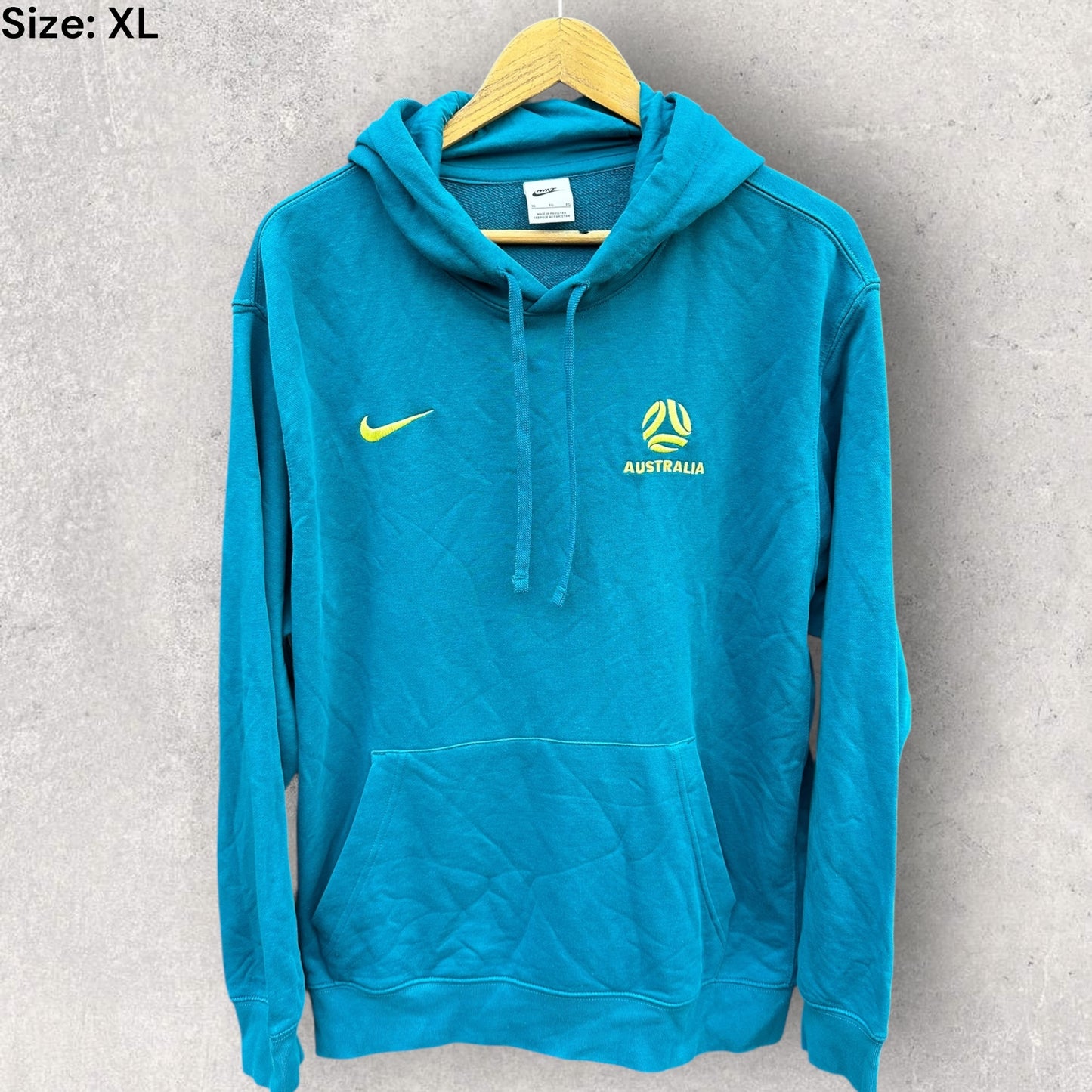 Australia Soccer Nike Green Pullover Hooded Jumper