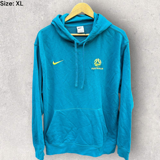 Australia Soccer Nike Green Pullover Hooded Jumper