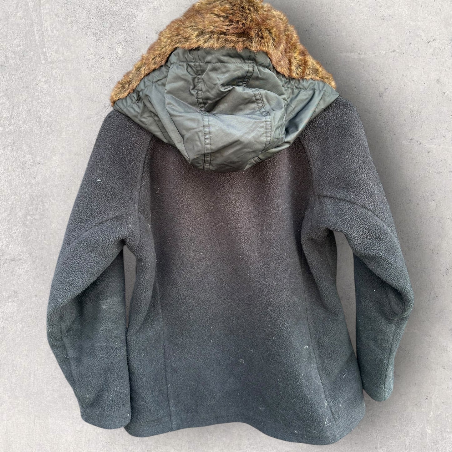 KATHMANDU ECOFLEECE BLACK HOODED LADIES JACKET