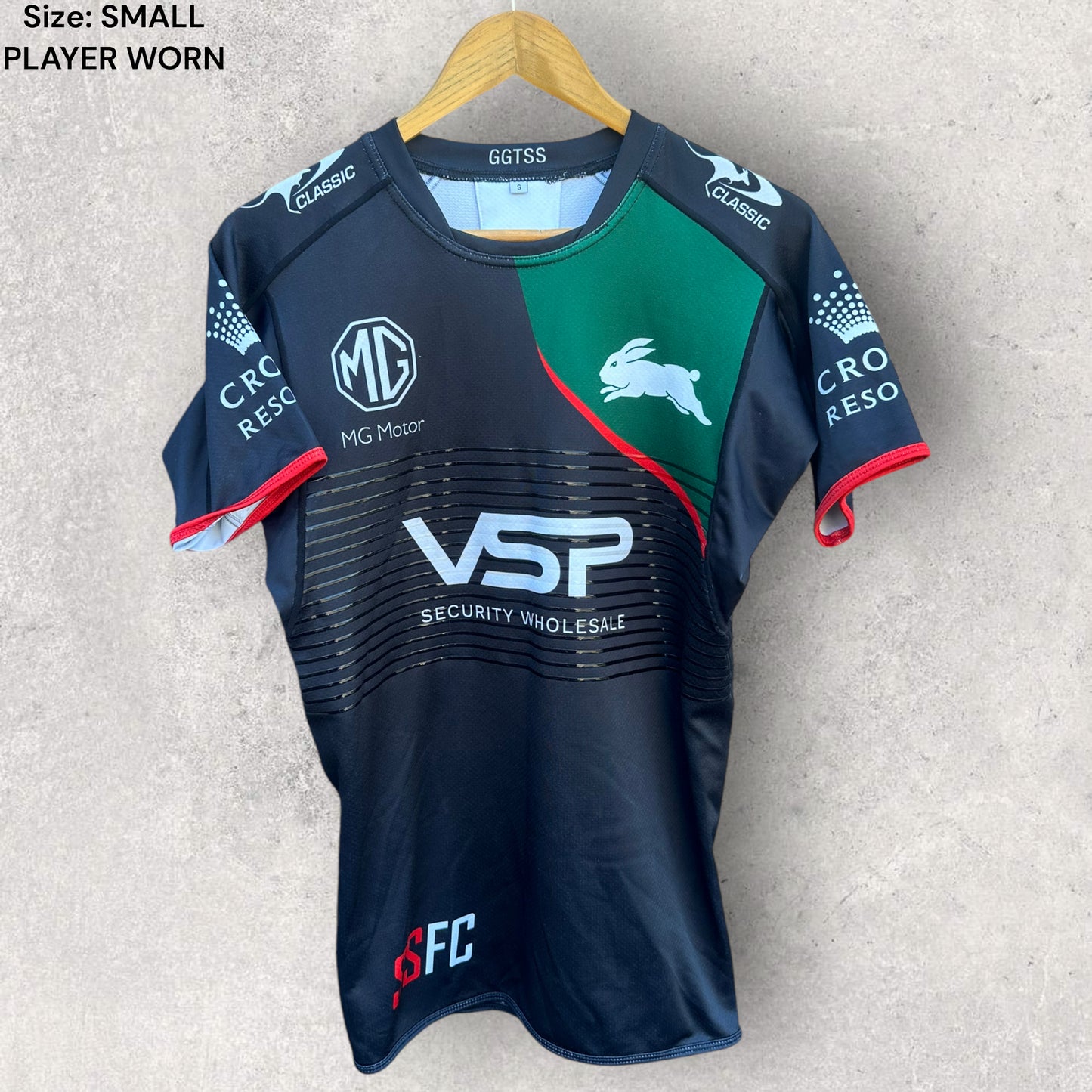 SOUTH SYDNEY RABBITOHS 2022 PLAYER WORN TRAINING JERSEY