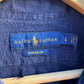 RALPH LAUREN POLO SEERSUCKER BLUE SHORT SLEEVE SHIRT