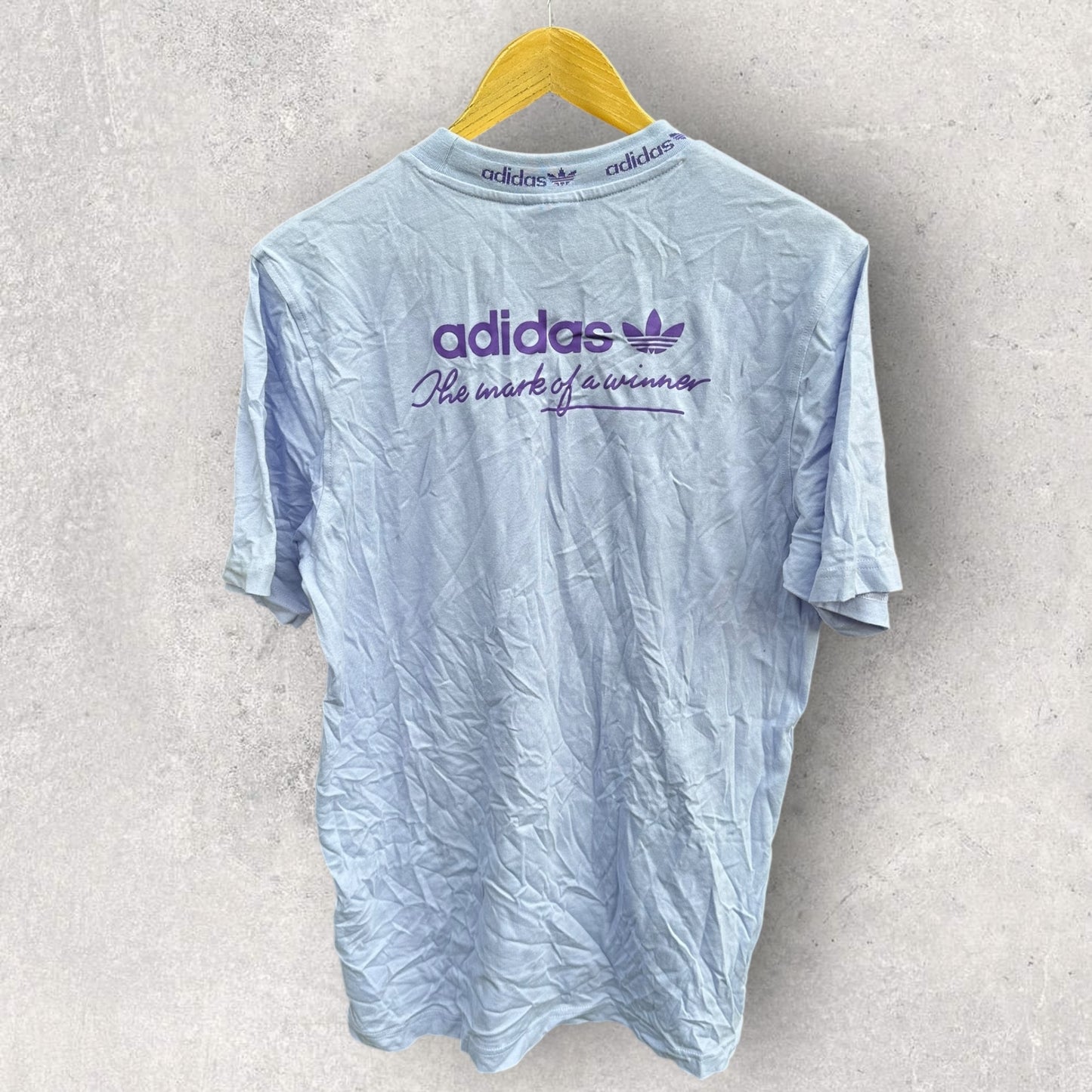 ADIDAS PURPLE MENS SHORT SLEEVE SHIRT