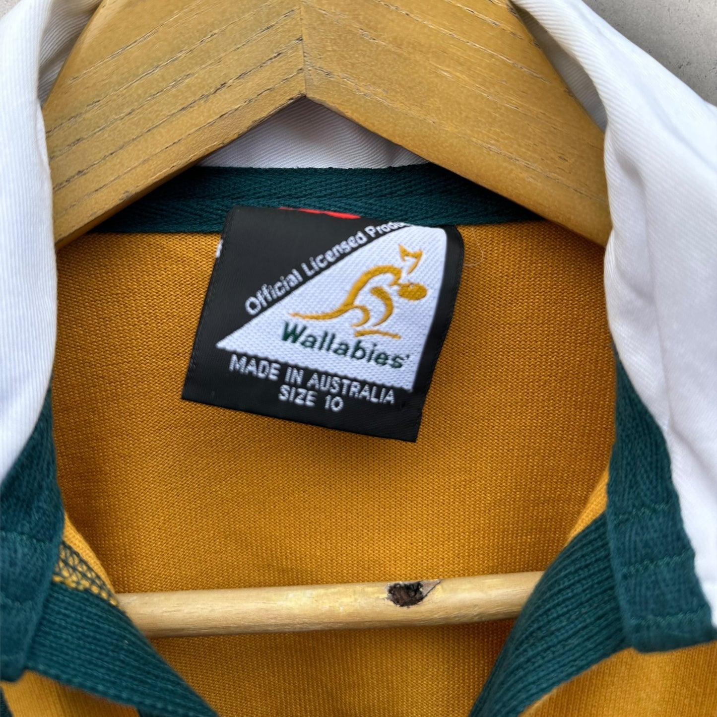 AUSTRALIAN WALLABIES CANTERBURY 2003 RUGBY WORLD CUP LONG SLEEVE KIDS JERSEY