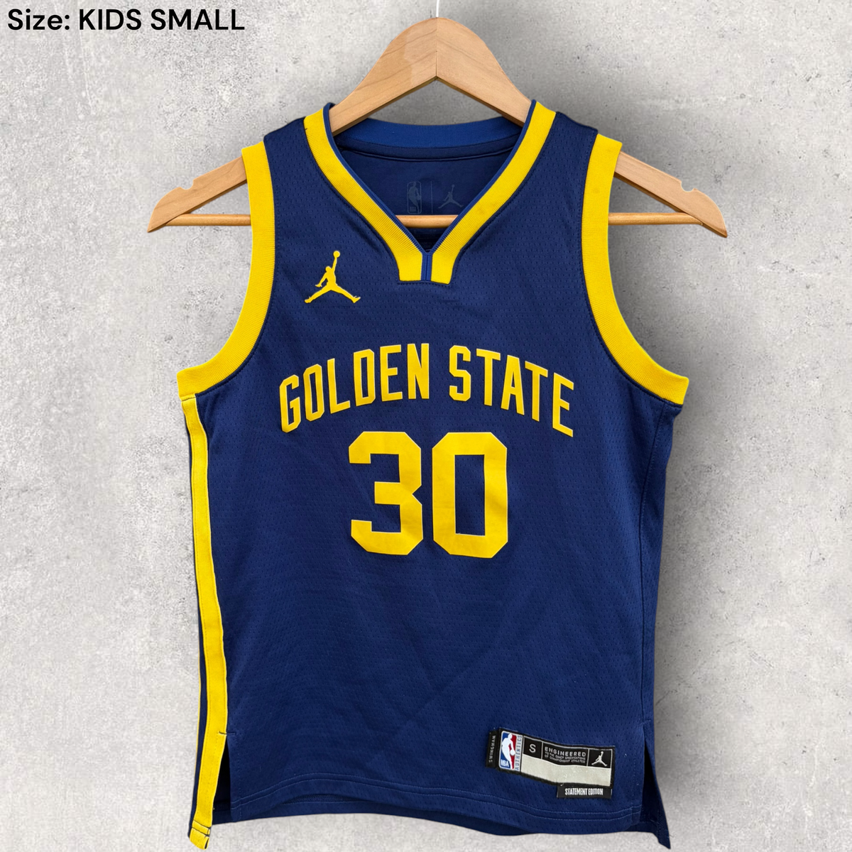 Steph Curry Golden State Warriors 2023 Away NBA Swingman Kids Jersey