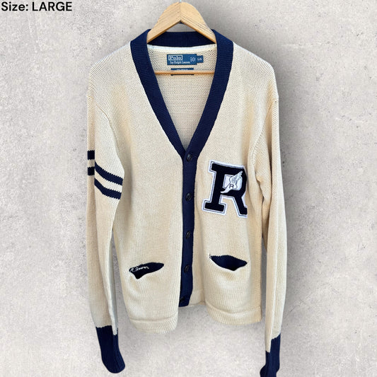 RALPH LAUREN POLO P WING SWEATER IVORY