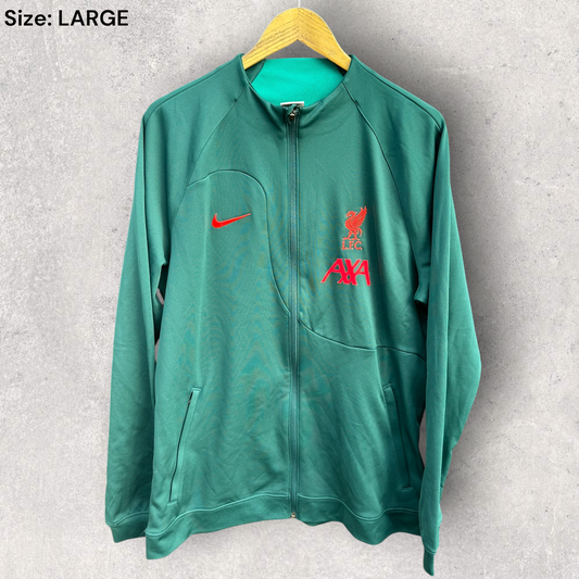 Liverpool FC Nike Academy Pro Green Full Zip Football Jacket