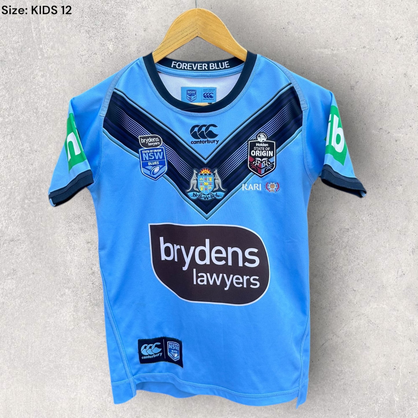 NSW BLUES 2020 KIDS STATE OF ORIGIN JERSEY