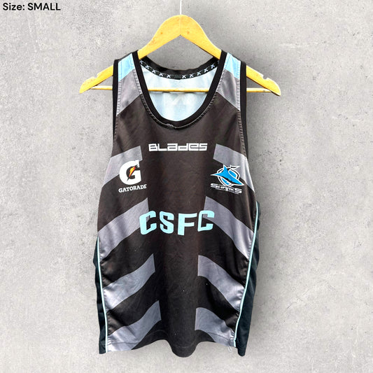 CRONULLA SHARKS X-BLADES TRAINING SINGLET