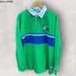 RUGBY UNION WORLD CUP COLLECTION 2003 REEBOK GREEN & BLUE LONG SLEEVE VINTAGE JERSEY