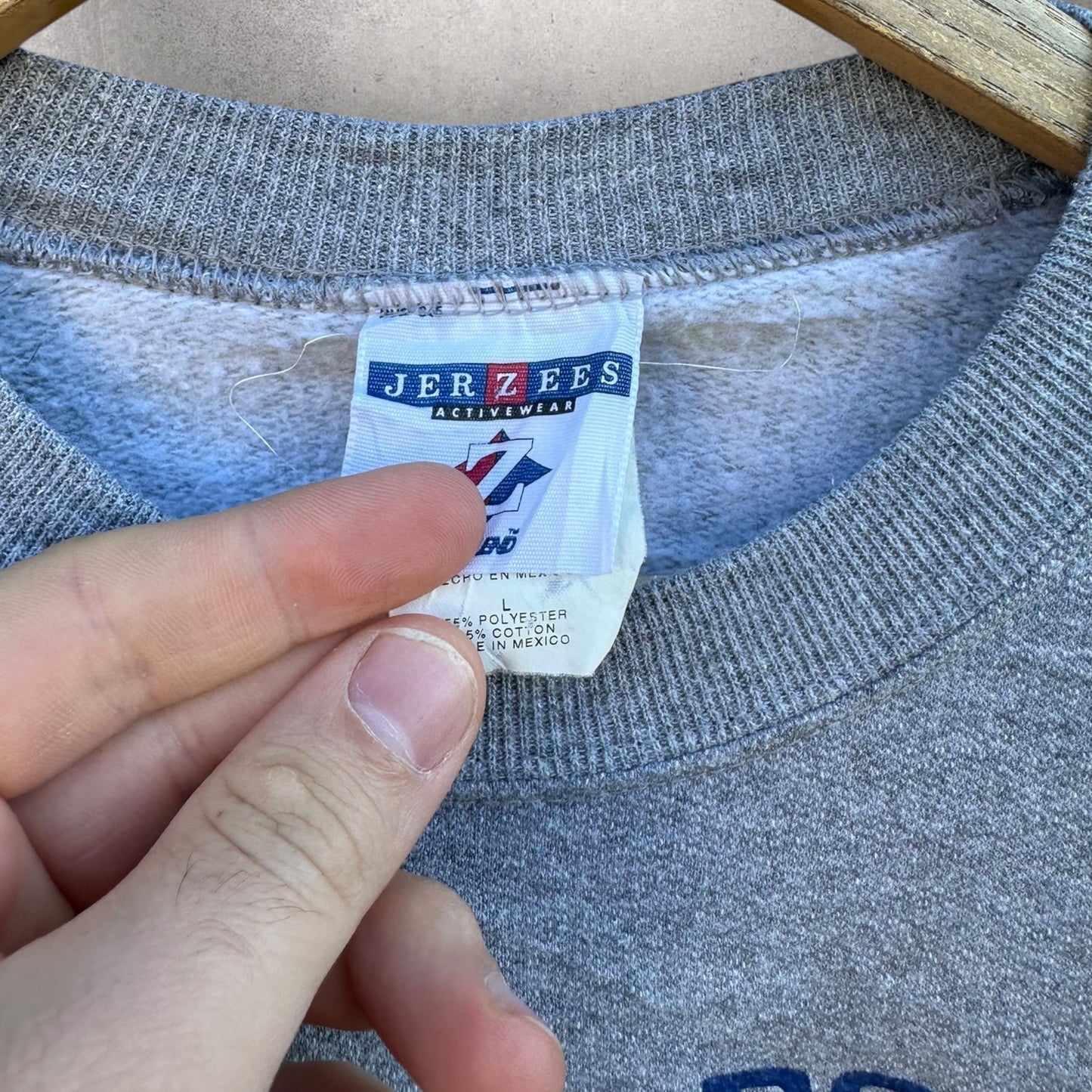 INDIANAPOLIS COLTS VINTAGE GREY PULLOVER CREW NECK JUMPER