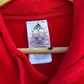 MANCHESTER UNITED 2022 ADIDAS RED PULLOVER HOODED JUMPER
