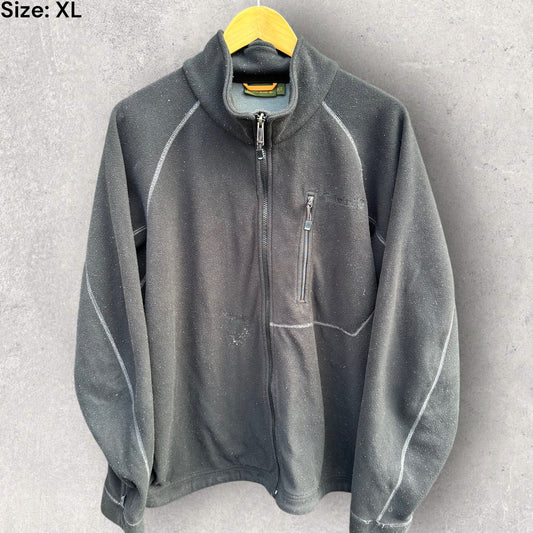 TIMBERLAND BLACK VINTAGE FULL ZIP FLEECE JUMPER