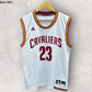 LEBRON JAMES CLEVELAND CAVALIERS 2016 ADIDAS SWINGMAN WHITE NBA JERSEY