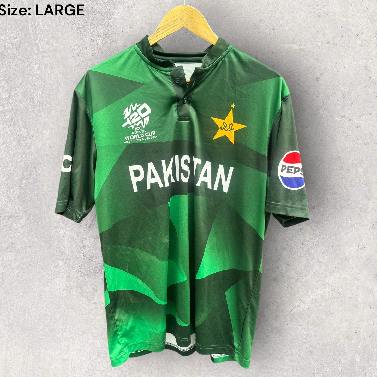 Pakistan ICC T20 World Cup 2024 Short Sleeve Cricket Jersey