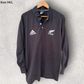 New Zealand All Blacks Adidas Vintage Long Sleeve Cotton Rugby Jersey