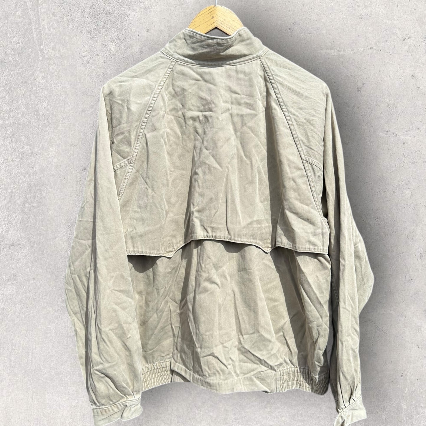 RALPH LAUREN POLO VINTAGE BEIEGE FULL ZIP JACKET MADE IN USA