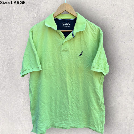 NAUTICA LIME GREEN POLO SHIRT