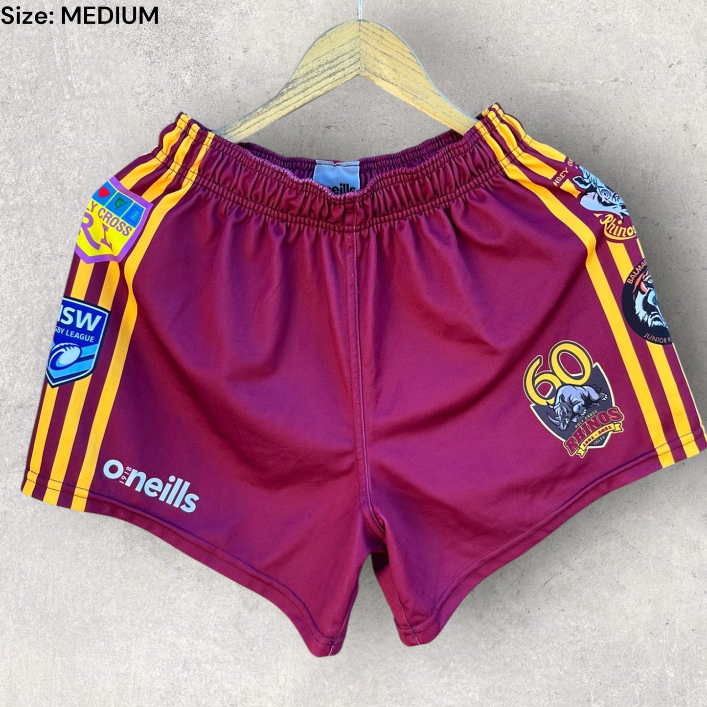 Holy Cross Rhinos NSW Rugby League Match Shorts