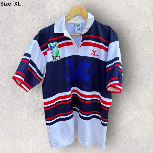 WALES RUGBY UNION 1999 WORLD CUP MIZUNO JERSEY