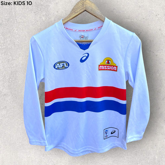 Western Bulldogs 2017 Premiers edition long sleeve white kids guernsey