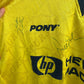 TOTTENHAM HOTSPUR PONY 1995-1996 THIRD VINTAGE FOOTBALL JERSEY SIGNED