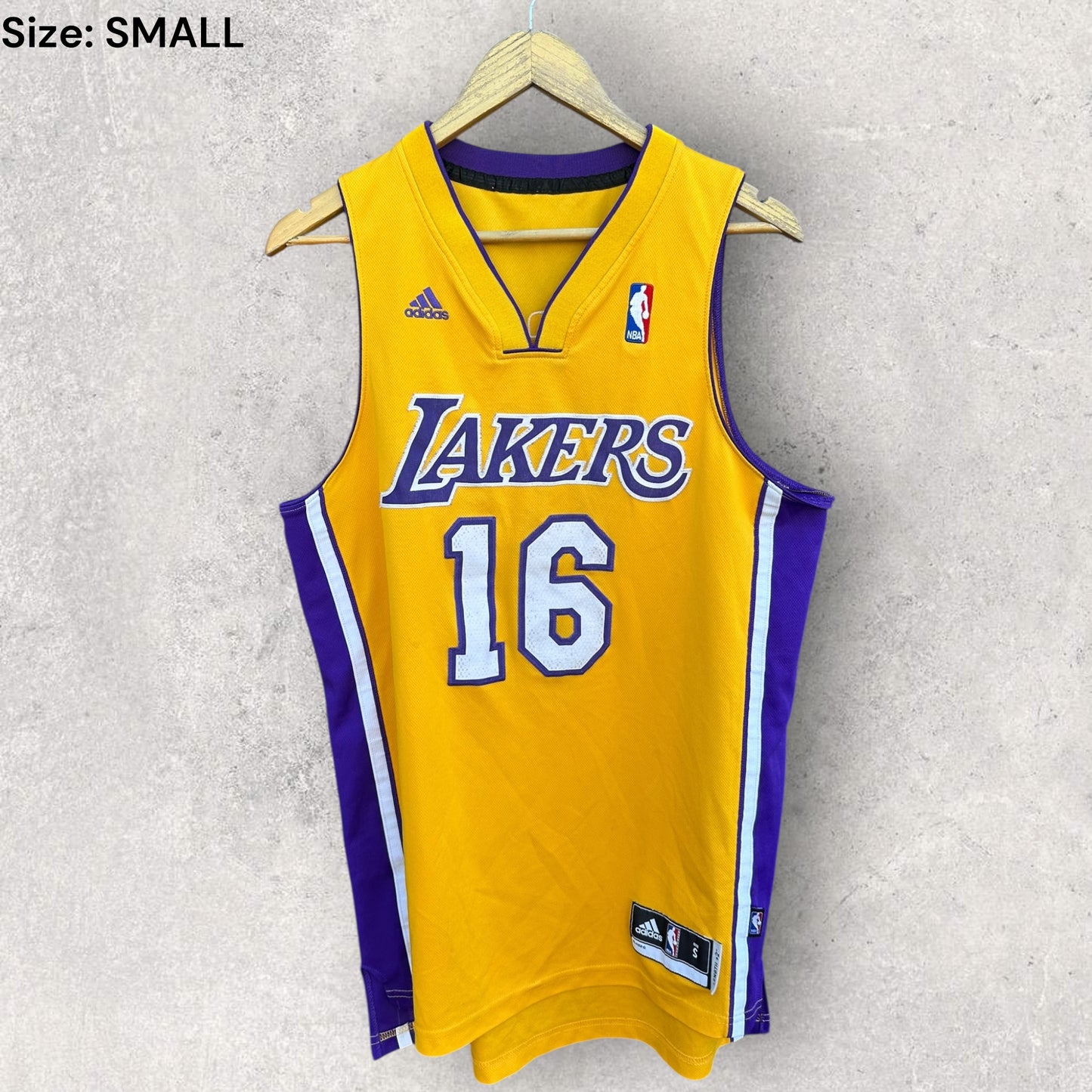 PAU GASOL LA LAKERS 2011 ADIDAS SWINGMAN JERSEY