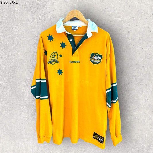 AUSTRALIAN WALLABIES 1999 REEBOK LONG SLEEVE JERSEY