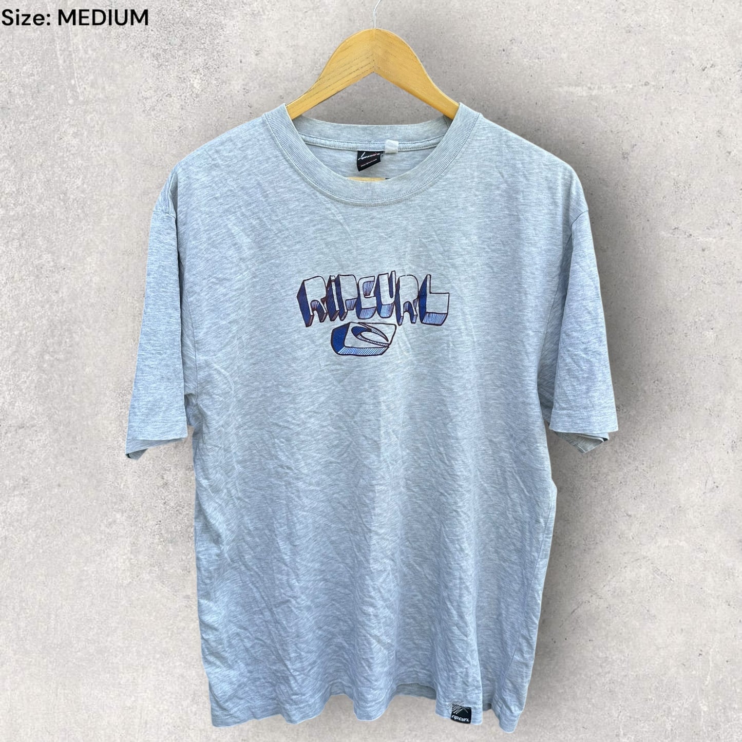 RIPCURL GREY VINTAGE SHORT SLEEVE SHIRT