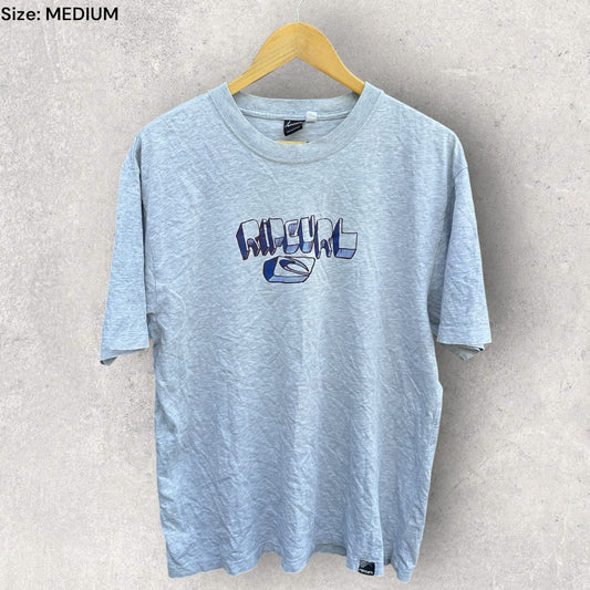 RIPCURL GREY VINTAGE SHORT SLEEVE SHIRT