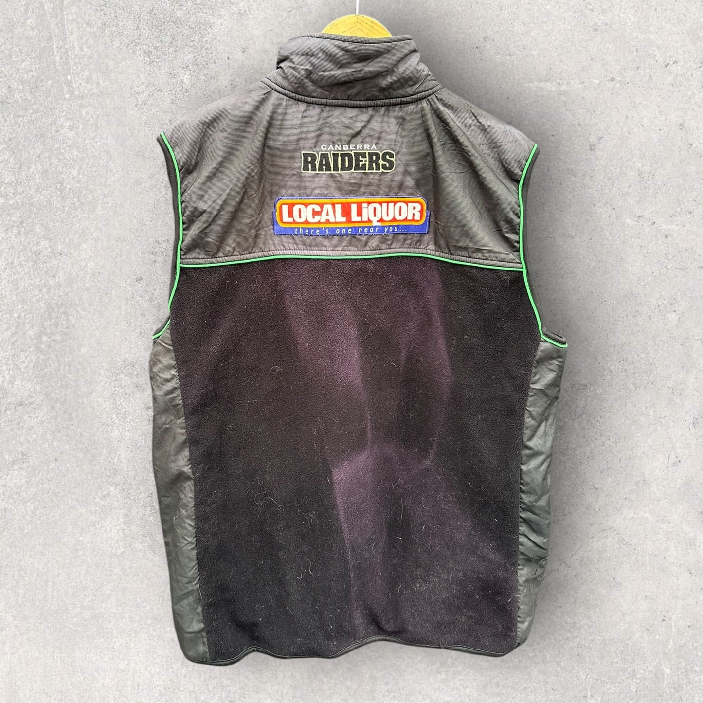Canberra Raiders ISC Vintage Sleeveless Fleece Nrl Jacket
