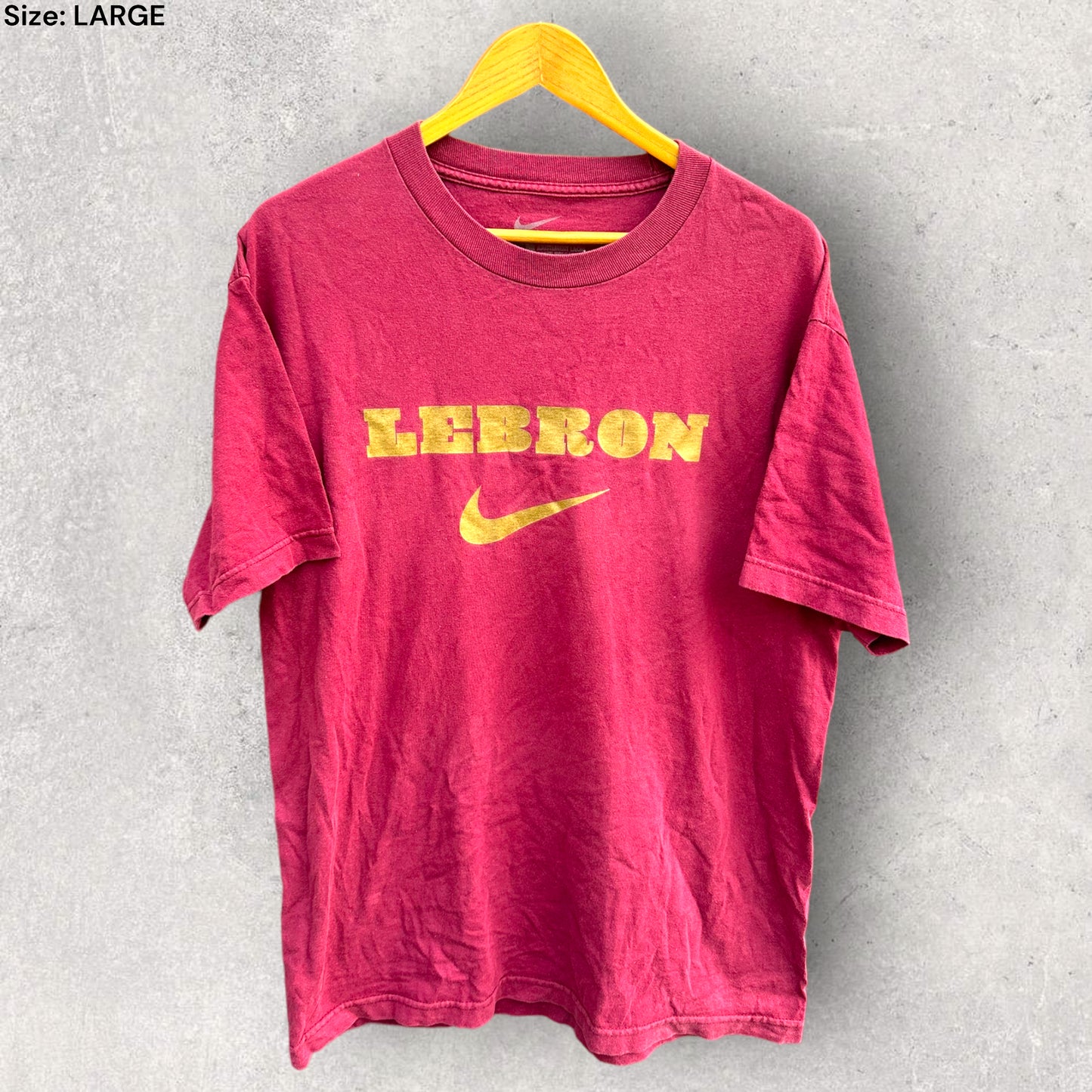 LEBRON NIKE VINTAGE MAROON T-SHIRT