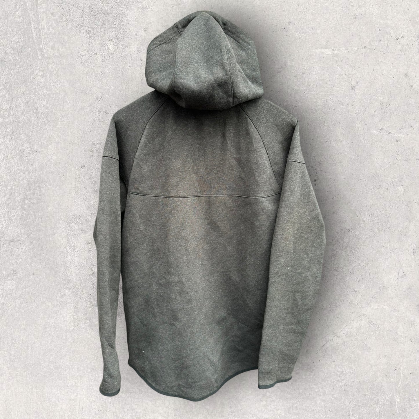 NIKE GREY TECH FLEECE HOODED JACKET