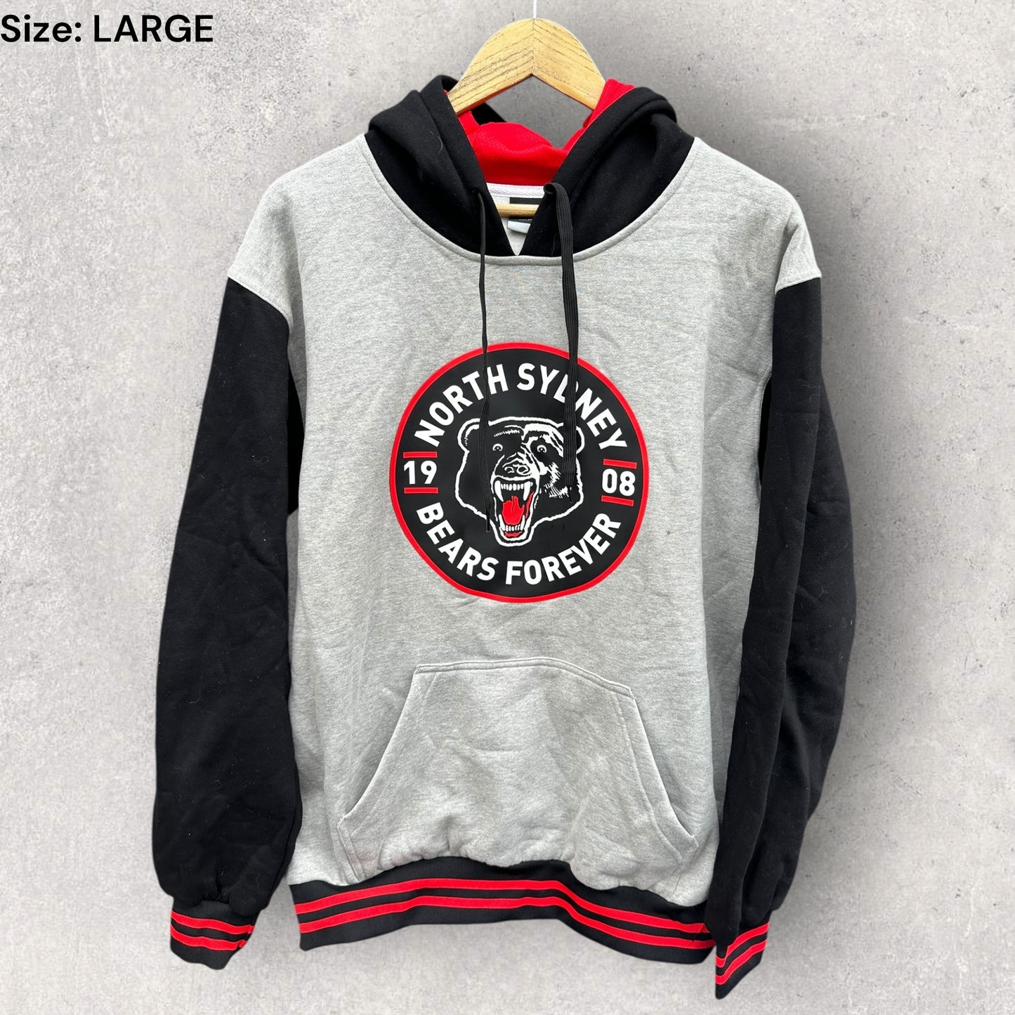 North Sydney Bears Sinalli Pullover Hooded Rugby League Jumper